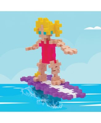 Plus-Plus Mini Building Toy in Tube Surfer Girl, For Ages 5+, 70 pc.