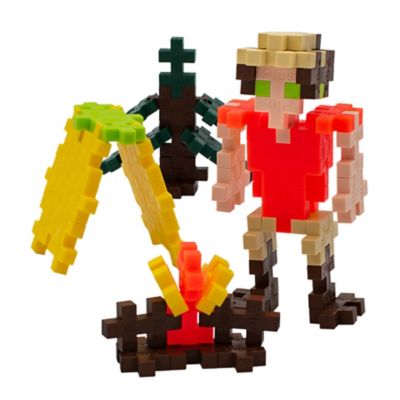 Image showing  Travel-Friendly Tent and Fire Mini Building Toy Camper, For Ages 5+, 70 pc.