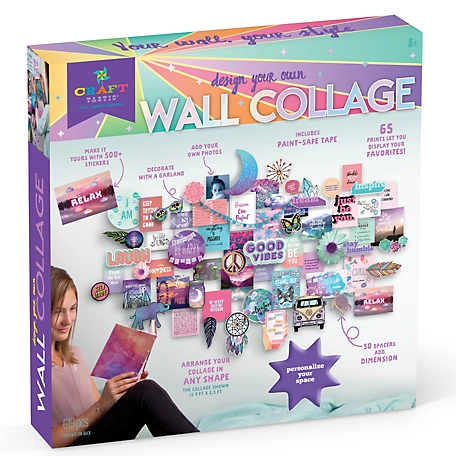 Craft-tastic Wall Collage Craft Kit, 10 x 10, For Ages 8+