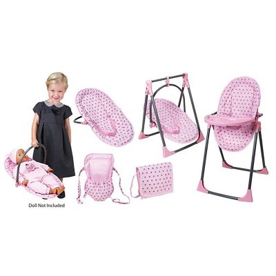Image showing  Baby Doll 6-in-1 Convertible High Chair Playset