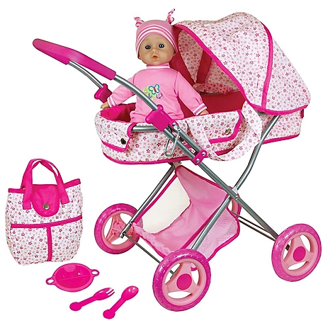 Lissi Doll Pram with 13 in. Baby Doll and Accessories, 613