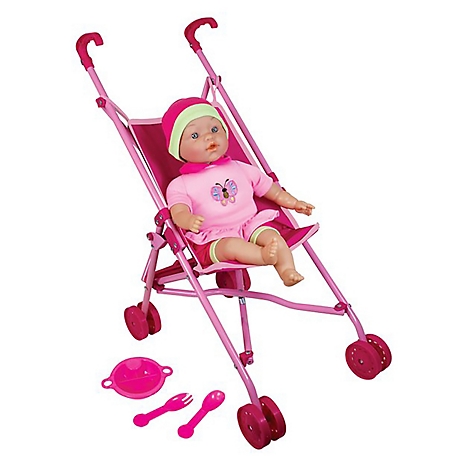 Lissi Doll Umbrella Stroller Set with 16 in. Baby Doll