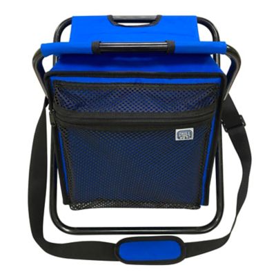 Chill Out! 12-Can Frigi-Chair Cooler with Sport Seat, Soft Cooler with Built-In Sport Seat, Blue