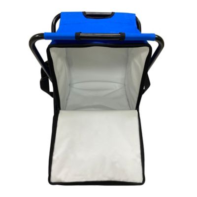 Image showing  12-Can Frigi-Chair Soft-Sided Cooler with Sport Seat, Blue
