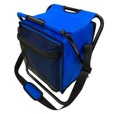 Image showing  12-Can Frigi-Chair Soft-Sided Cooler with Sport Seat, Blue