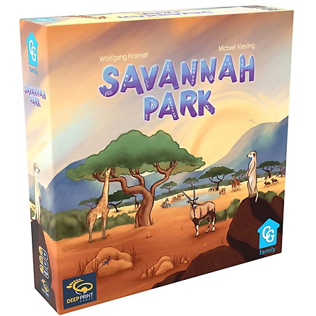 Capstone Games Savannah Park Family Strategy Board Game, 1-4 Players, For Ages 8+, 30 Minute Game Play