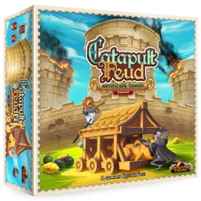 Vesuvius Media Artificer's Tower Expansion for the Catapult Feud Strategy Dexterity Board Game, 2 Players, For Ages 7+