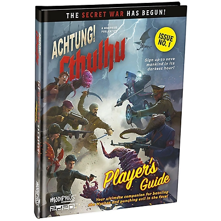 Modiphius Achtung! Cthulhu 2d20 Player's Guide, Roleplaying Game Rules in Hardback