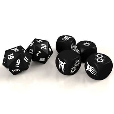 Modiphius Achtung! Cthulhu 2d20 Black Sun Dice Set