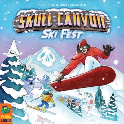 Pandasaurus Games Skull Canyon Ski Fest Strategy Board Game, 2-4 Players, For Ages 14+, 45-60 Minutes Game Play