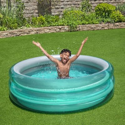 Image showing 6 th Bestway H2OGO! Big Metallic 3-Ring Inflatable Pool