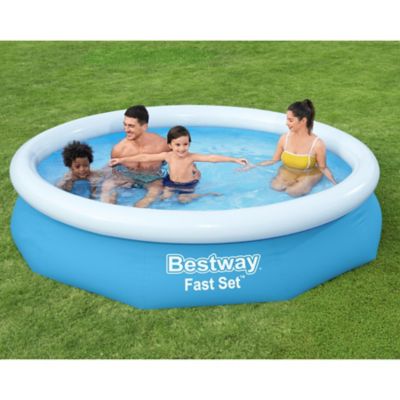 Image showing  10 ft. x 26 in. Fast Set Round Inflatable Pool Set