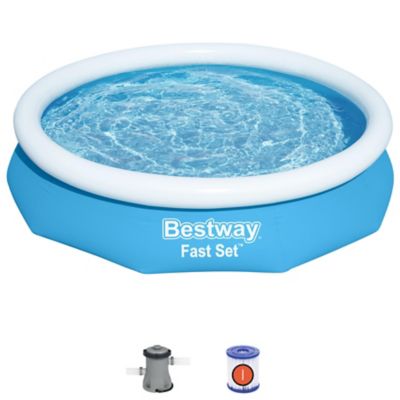 Image showing  10 ft. x 26 in. Fast Set Round Inflatable Pool Set