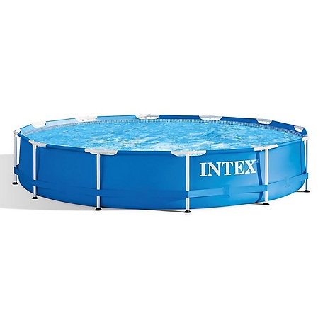 Intex 12 ft. x 30 in. Metal Frame Pool Set, 28211EH
