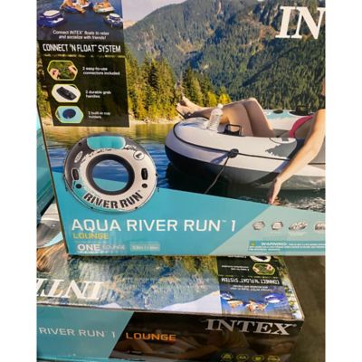 Image showing 5 th Intex Red River Run 1 Inflatable Water Float, Fire Edition, 220 lb. Capacity