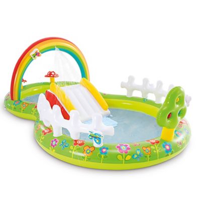 Intex 9 ft. 6 in. x 5 ft. 11 in. My Garden Inflatable Pool Play Center, 57154EP
