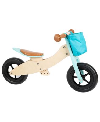 Image showing  Small Foot Wooden Toys Unisex 2-in-1 Training Balance Bike/Trike, Max Blue, for Ages 12+ Months