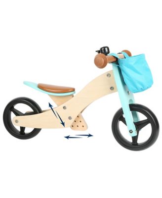 Image showing  Unisex Small Foot Wooden Toys 2-in-1 Training Balance Bike/Trike, Blue, for Children Ages 12+ Months, 11610
