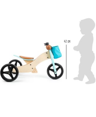 Image showing  Unisex Small Foot Wooden Toys 2-in-1 Training Balance Bike/Trike, Blue, for Children Ages 12+ Months, 11610