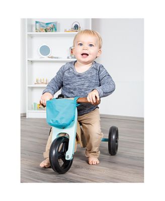 Image showing  Unisex Small Foot Wooden Toys 2-in-1 Training Balance Bike/Trike, Blue, for Children Ages 12+ Months, 11610
