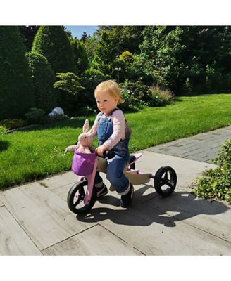 Image showing  Unisex Small Foot Wooden Toys 2-in-1 Training Balance Bike/Trike, Pink, for Ages 12+ Months
