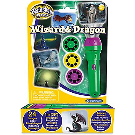 Brainstorm Toys Wizard and Dragon Flashlight and Projector Toy