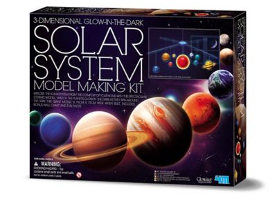 4M 3D Glow-in-the-Dark Solar System Model Making Science Kit, STEM