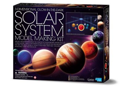 4M 3D Glow-in-the-Dark Solar System Model Making Science Kit, Stem,  Children 8+ years