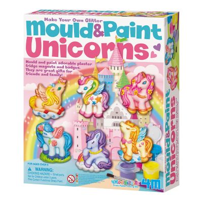 4M Make Your Own Glitter Mold and Paint Unicorns Kit
