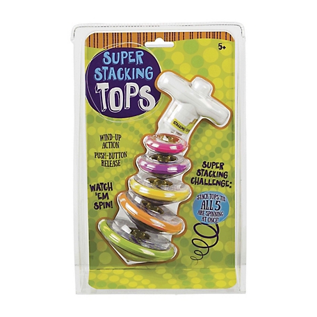 Toysmith Super Stacking Tops Kit, Multicolor