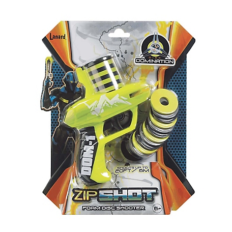 Toysmith Zip Shot Foam 7 in. Toy Gun Disc Shooter