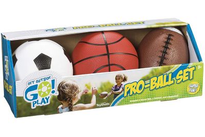 NEW-Toysmith-Zip-Ball-Sport-Kids-Toy-Gift-Outdoor-Plastic-Football-Game-Bundle 