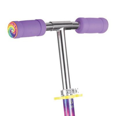 Image showing 5 th Ozbozz Tie Dye Foldable Scooter with Light-Up Wheels, For Ages 5+