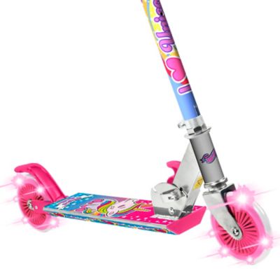 Image showing  Unicorn Magical Sparkles Foldable Scooter with Light-Up Wheels, For Ages 5+