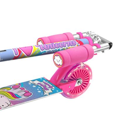 Image showing  Unicorn Magical Sparkles Foldable Scooter with Light-Up Wheels, For Ages 5+