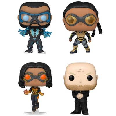 Funko POP! DC Black Lightning Collector's Set, Includes Black Lightning, Thunder, Lightning and Tobias Whale