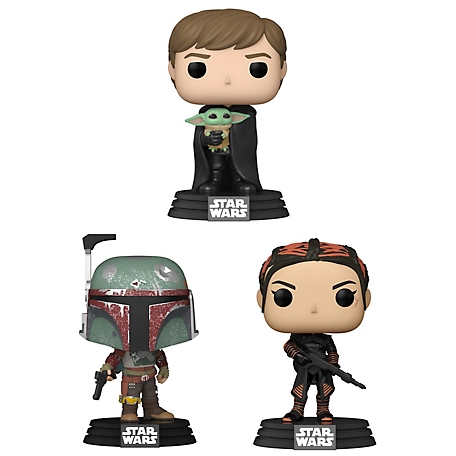 Funko POP! Star Wars Mandalorian Collector's Set, Includes Marshal, Fennec Shand and Luke with Child