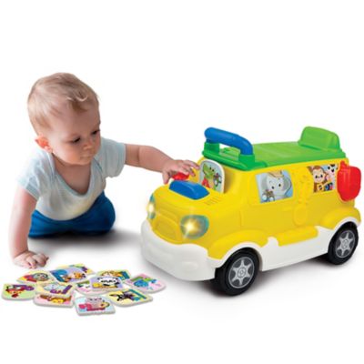 Image showing  Ride 'Em Tiger Safari Foot-to-Floor Ride-On Activity Bus, For Ages 18-36 Months