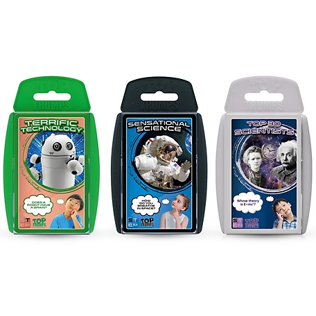 Top Trumps Science and Technology Quiz Game Set, STEM Toy