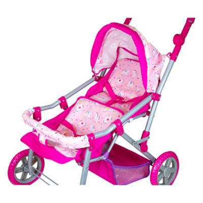 Image showing  Colorful Twin Baby Doll Pram