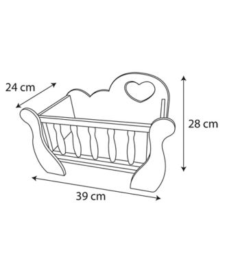 Image showing  Wooden Baby Doll Cradle