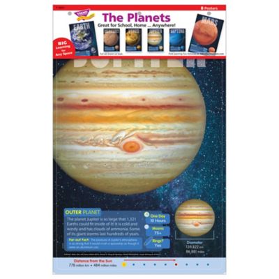 TREND The Planets Poster Learning Set, 10-3/4 in. x 16-1/8 in., 8 pc.