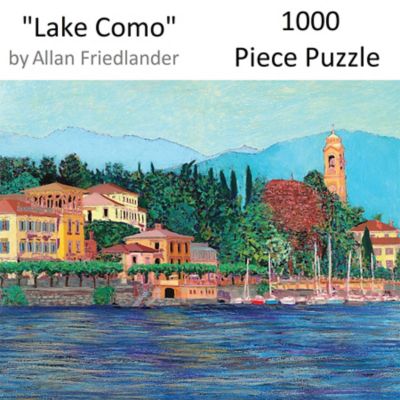 Image showing  1,000 pc. Lake Como by Allan Friedlander Jigsaw Puzzle, 24 in. x 30 in.