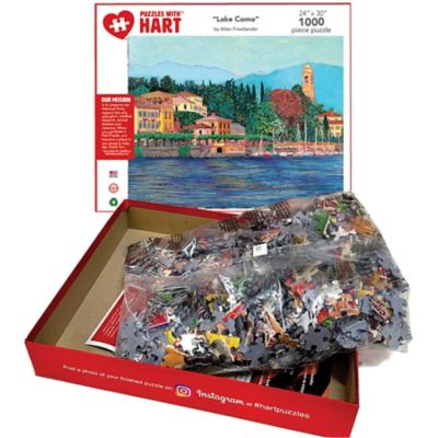 Image showing  1,000 pc. Lake Como by Allan Friedlander Jigsaw Puzzle, 24 in. x 30 in.