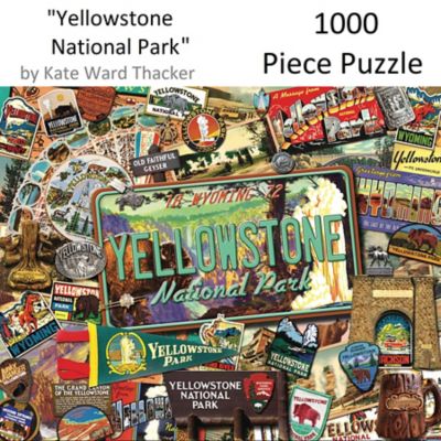 Image showing  1,000 pc. Yellowstone National Park by Kate Ward Thacker Jigsaw Puzzle, 24 in. x 30 in.