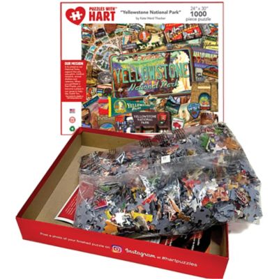 Image showing  1,000 pc. Yellowstone National Park by Kate Ward Thacker Jigsaw Puzzle, 24 in. x 30 in.