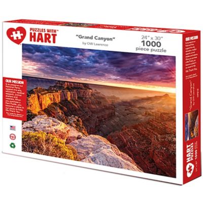 Hart Puzzles 1,000 pc. Grand Canyon by O W Lawrence Jigsaw Puzzle, 24 in. x 30 in.
