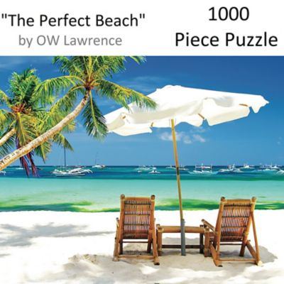 Image showing  1,000 pc. The Perfect Beach by O W Lawrence Jigsaw Puzzle, 24 in. x 30 in.