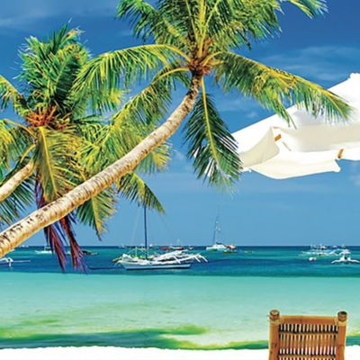 Image showing  1,000 pc. The Perfect Beach by O W Lawrence Jigsaw Puzzle, 24 in. x 30 in.