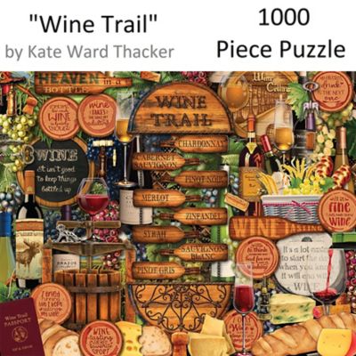 Image showing  1,000 pc. Wine Trail by Kate Ward Thacker Jigsaw Puzzle, 24 in. x 30 in.